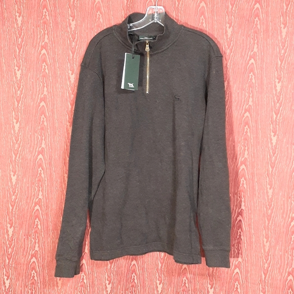 RODD & GUNN Alton Ave. 1/4 Zip Pullover Sweater Color MUD Men's Size M NORDSTROM